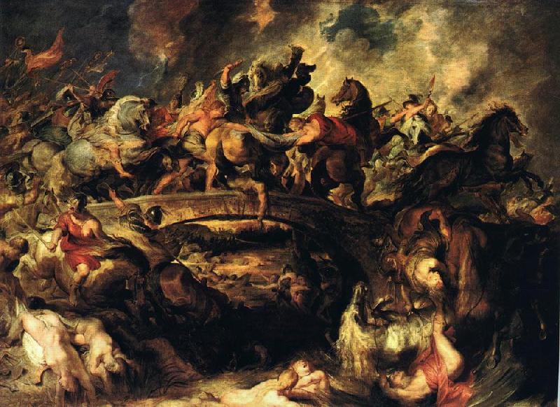 RUBENS, Pieter Pauwel Battle of the Amazons oil painting picture